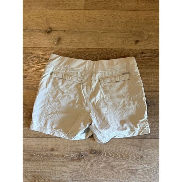 Royal Robbins Womens Ivory Short Outdoor Hiking Shorts w/ Drawstring Size Large - Picture 2 of 3